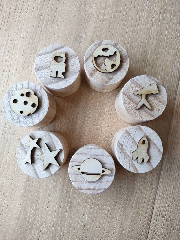 LIMITED EDITION Wooden Playdough Stamp Sets Etsy Australia
