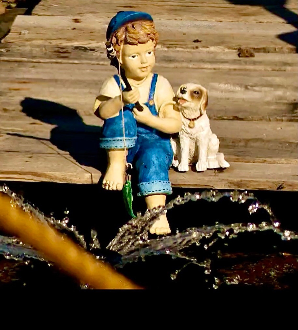 Little Boy Fishing Pond little Frederic Larry fisherman 10 Etsy