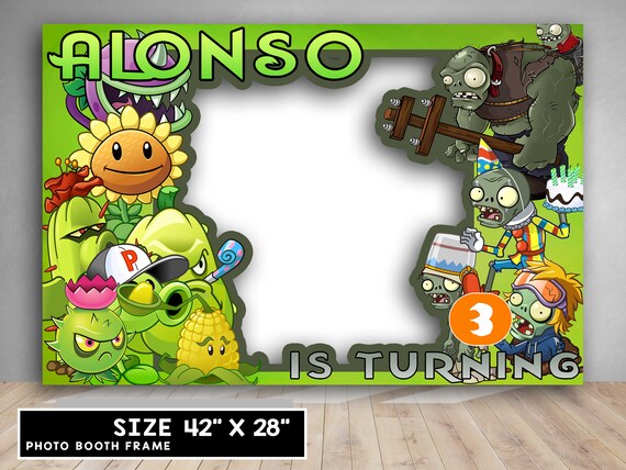 Plants Vs Zombies Plants Vs Zombies Inspired Photo Booth Etsy