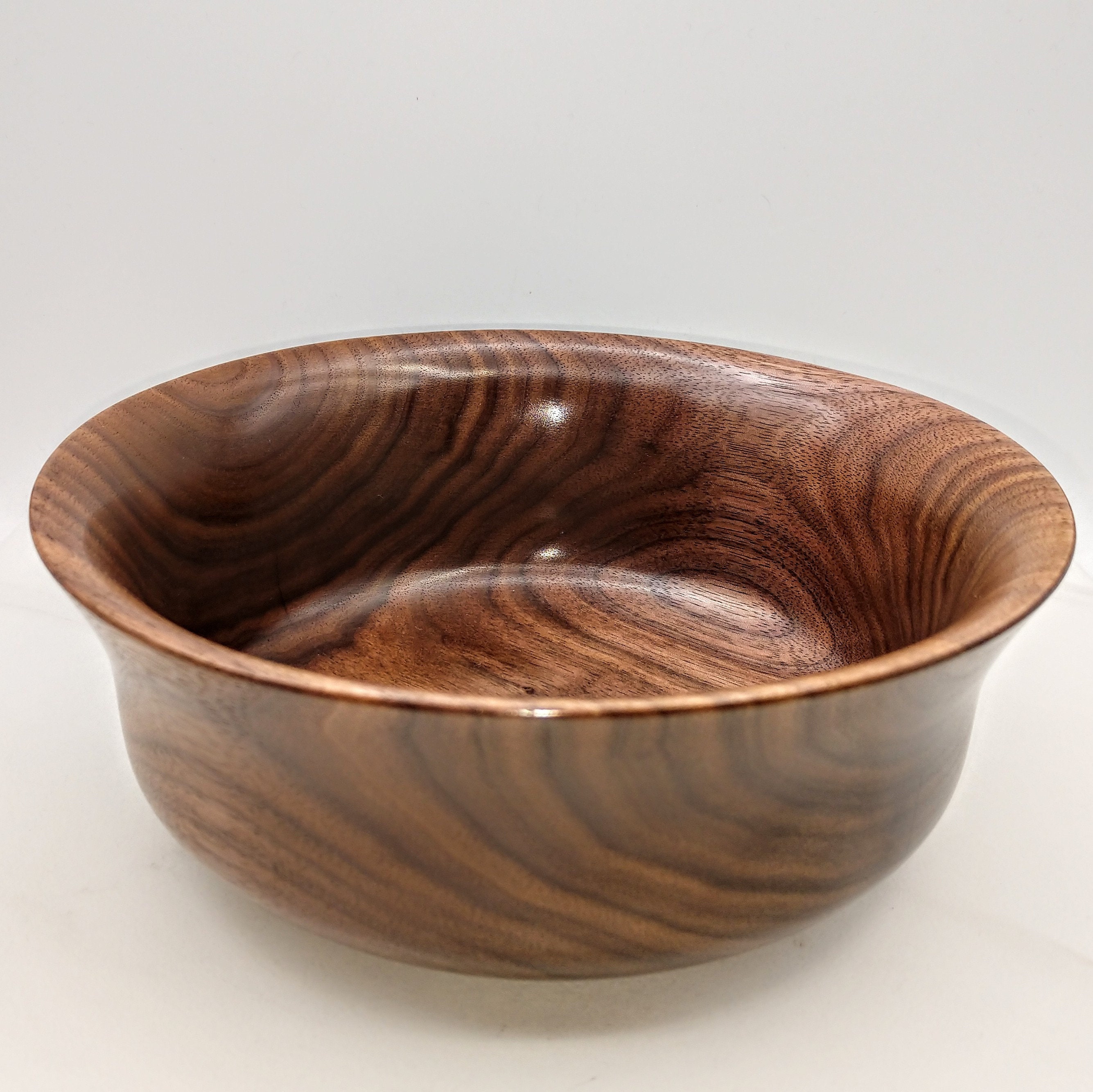 Black Walnut Wood Bowl Unique Beautiful Grain Wooden Dish Etsy