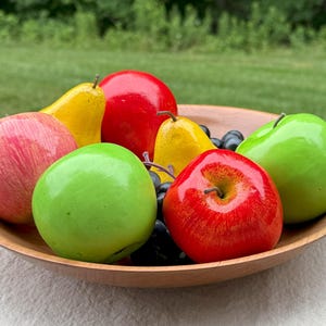 Hand Turned Cherry Wood Platter Bowl – 12&quot; x 2&quot;