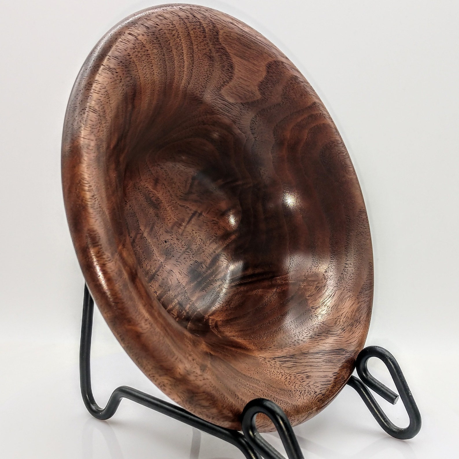 Black Walnut Wood Bowl Crafted From Gun Stock Small Wooden Etsy
