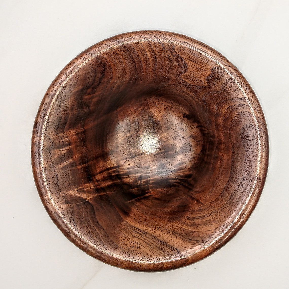 Black Walnut Wood Bowl Crafted From Gun Stock Small Wooden Etsy