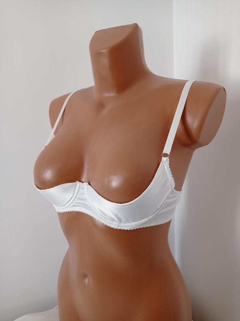 Half Cup Bra Shelf Bra Open Plus Size Bra Quarter Cup Bra Cupless Bra with Support No Cup Bra for Large Bust Custom Sizes Different Colors image 7