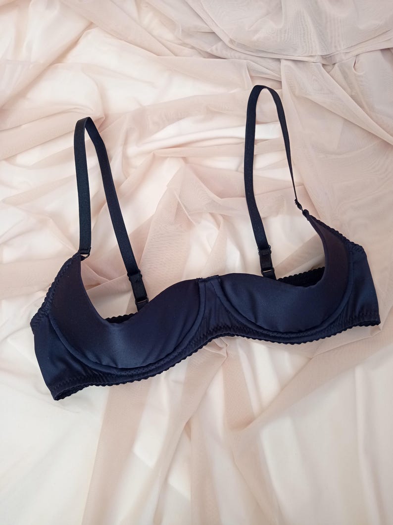 Half Cup Bra Shelf Bra Open Plus Size Bra Quarter Cup Bra Cupless Bra with Support No Cup Bra for Large Bust Custom Sizes Different Colors image 6