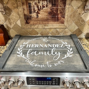 Couvercle de cuisinière de ferme, planche de nouilles, couvercle de four, couvercle de cuisinière, décor de ferme rustique, cadeau d’anniversaire