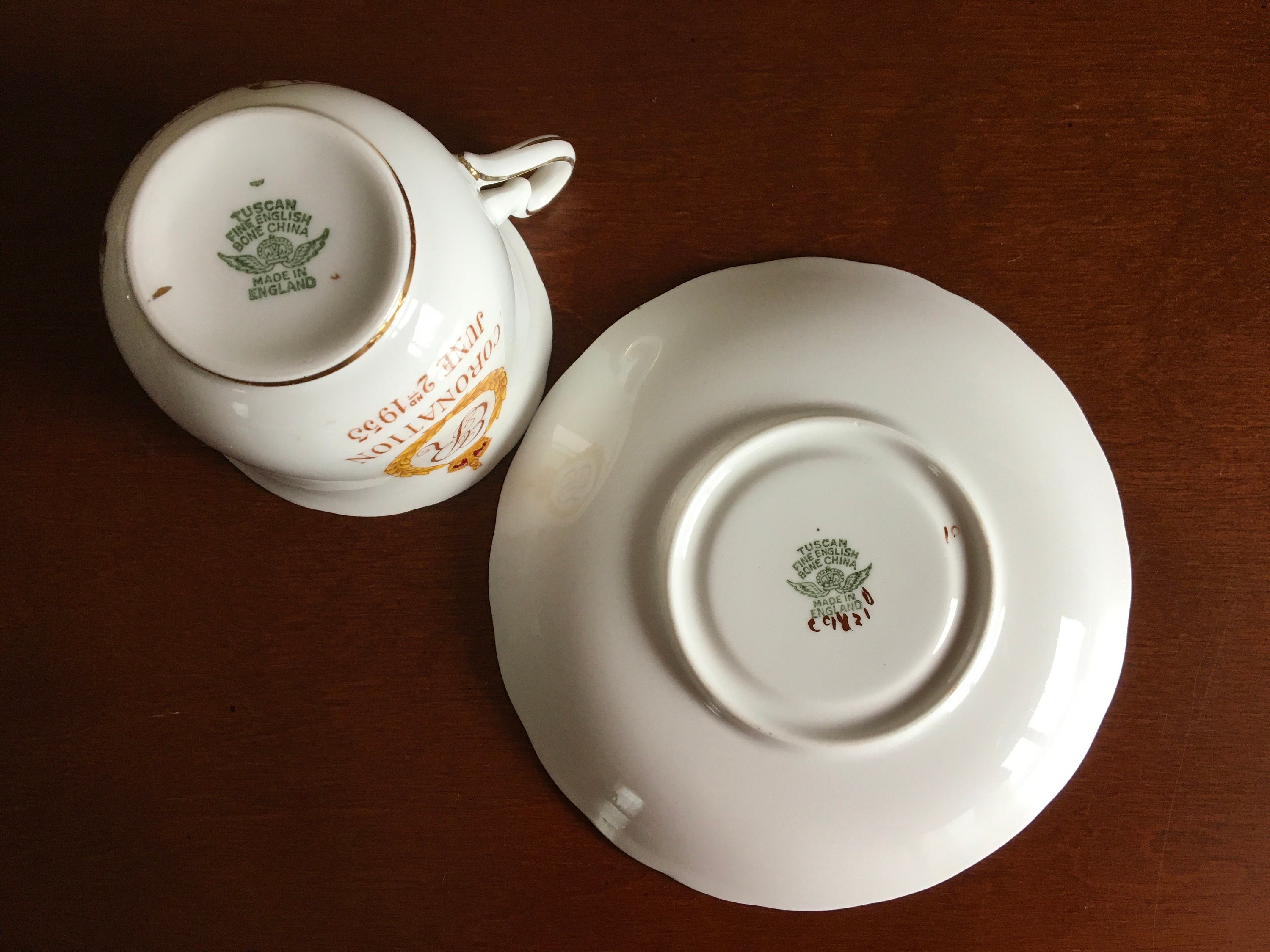 Vintage and Rare Tuscan Coronation of HM Queen Elizabeth II Fine
