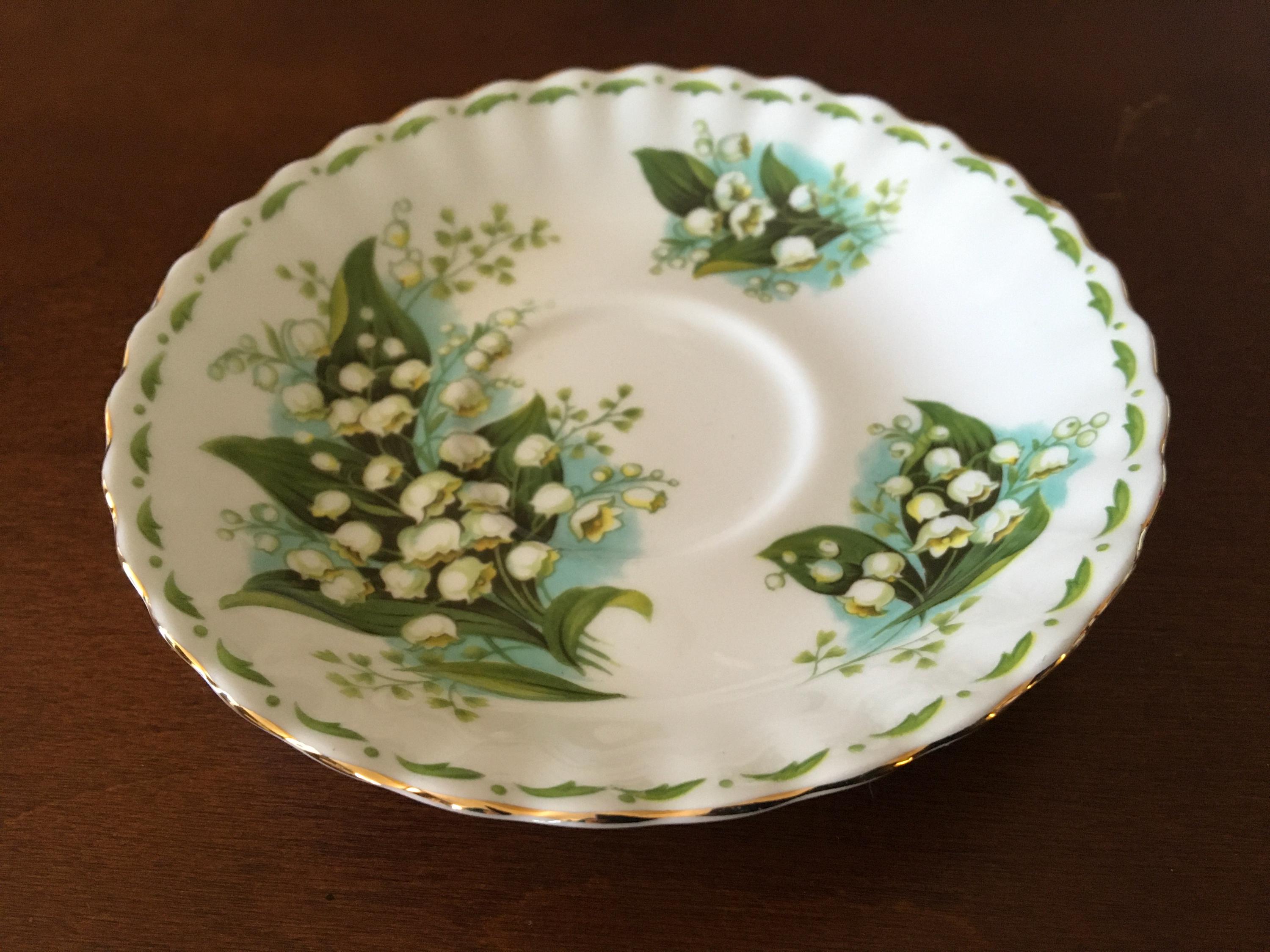 Royal Albert Flower of the Month May Tea Cup and Saucer, Lily of