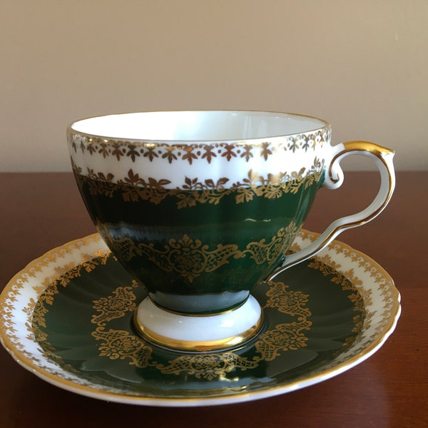Green Gold Tea Cup - Etsy