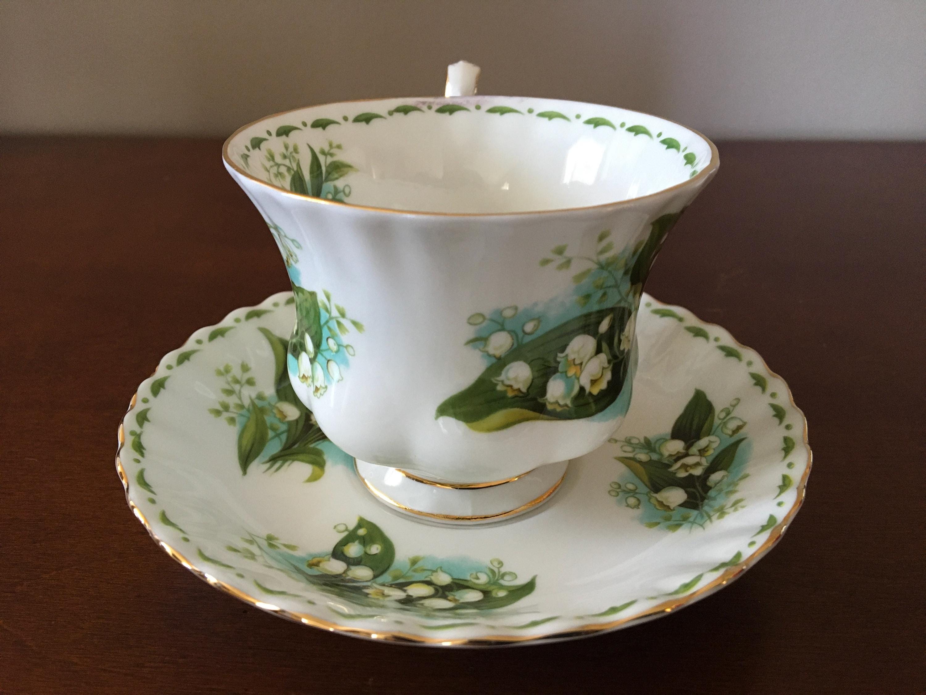 Royal Albert Flower of the Month May Tea Cup and Saucer, Lily of
