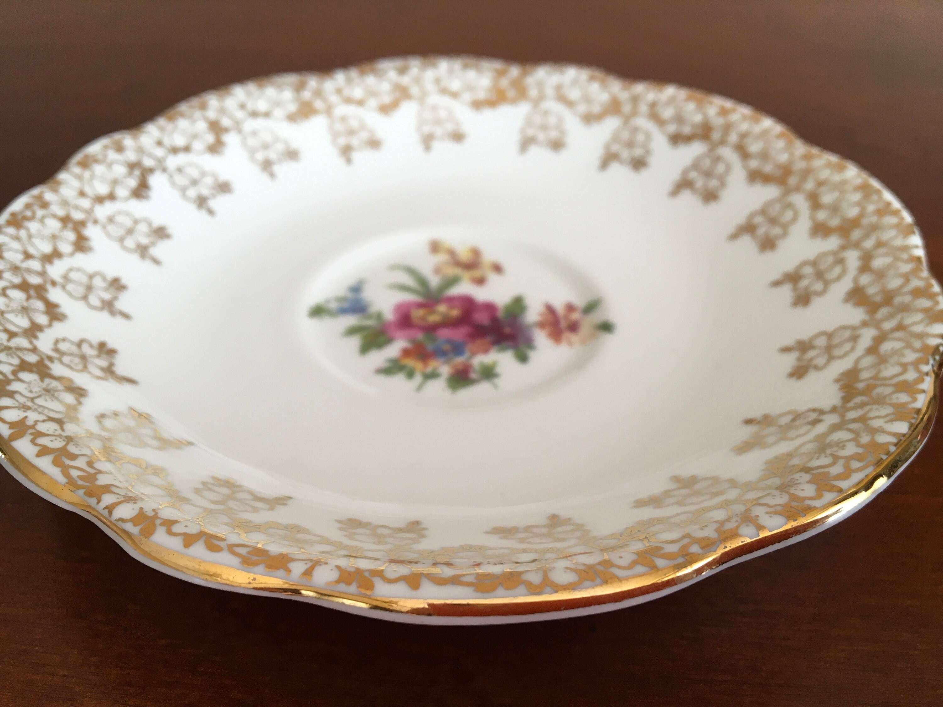 Vintage Foley Gold and Floral Pattern Fine Bone China Tea Cup - Etsy