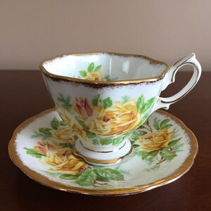 Royal Albert Tea Rose fine bone china Malvern Tea cup with matching saucer