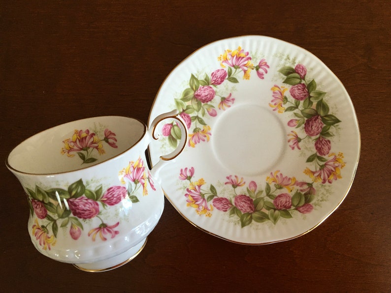 Vintage Queens Rosina Wild Flowers Fine Bone China Tea Cup Etsy