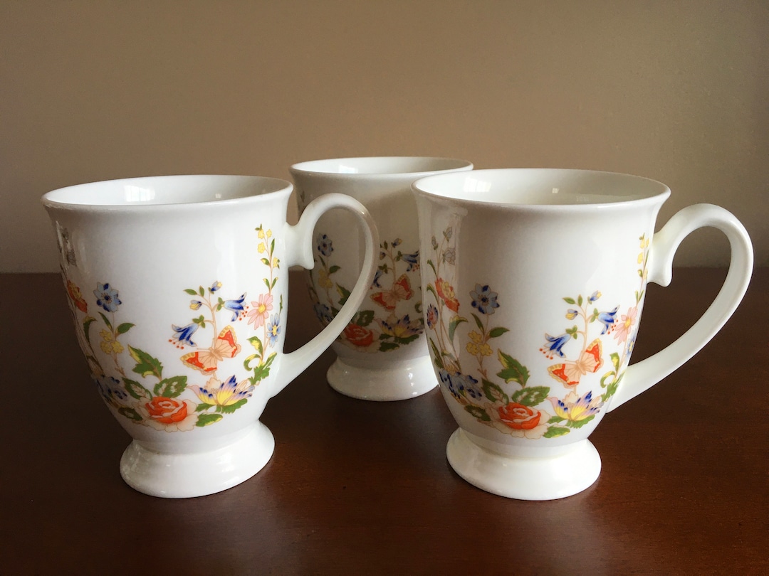 Buy of Aynsley Cottage Garden Flowers and Butterflies Fine Bone China  Mugs Online in India