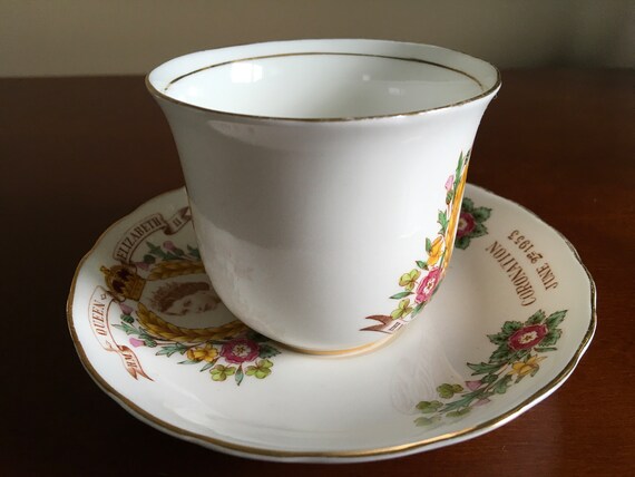Vintage and Rare Tuscan Coronation of HM Queen Elizabeth II Fine