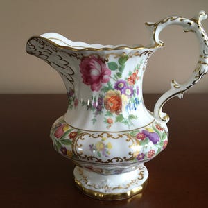 Vintage Hammersley Dresden Sprays Milk or Cream jug  fine bone china creamer