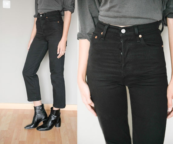 Black Levis Denim Vintage Jeans / Black Levis High