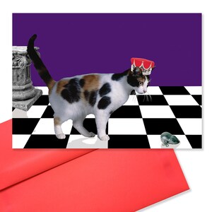 Furrever Holding Court, Votre Altesse Royale - Royal Treatment Cat Sympathy Carte de vœux avec message intérieur