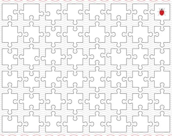 SVG White Puzzle, Separate Pieces digital clipart, Puzzle Icons Files eps jpg, isolated vector, Instant download svg, png, dxf for Cricut