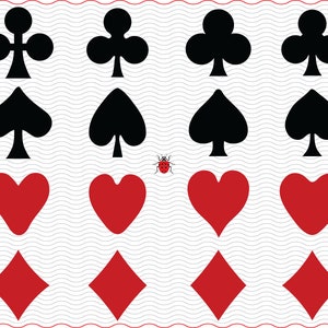 SVG Playing Cards, Isolated Symbols Silhouettes, digital clipart, Cards eps jpg, isolated vector, Instant download svg, png, dxf for Cricut
