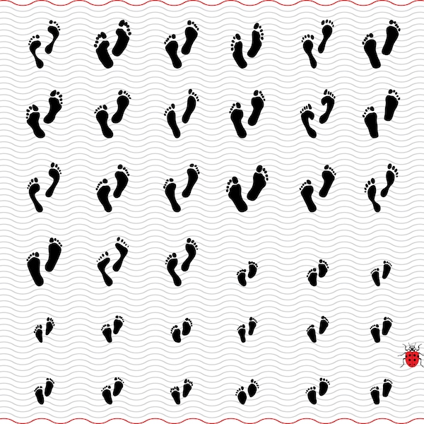 Footprints SVG, Digital clipart , Black silhouettes, eps, jpg, Footprints isolated vector, Instant download  svg, png, dxf  for Cricut