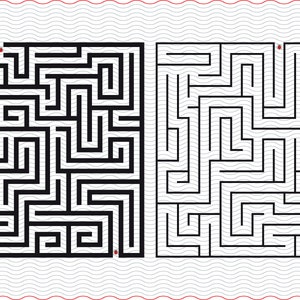 SVG Maze, Rectangular Labyrinth, digital clipart, Files eps jpg, SVG Rectangular Maze vector, Instant download svg, png, dxf for Cricut