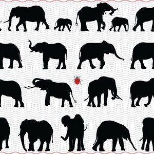 SVG Elephants, Black silhouettes, digital clipart, Files eps, jpg, Elephants icons design vector, Instant download svg, png, dxf for Cricut