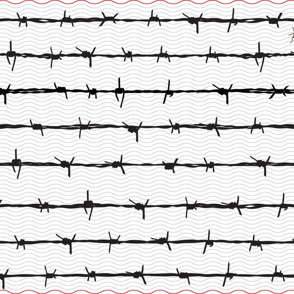 SVG Barbed wire, Black silhouettes digital clipart, Barbed wire Files eps jpg, isolated vector, Instant download svg, png, dxf for Cricut