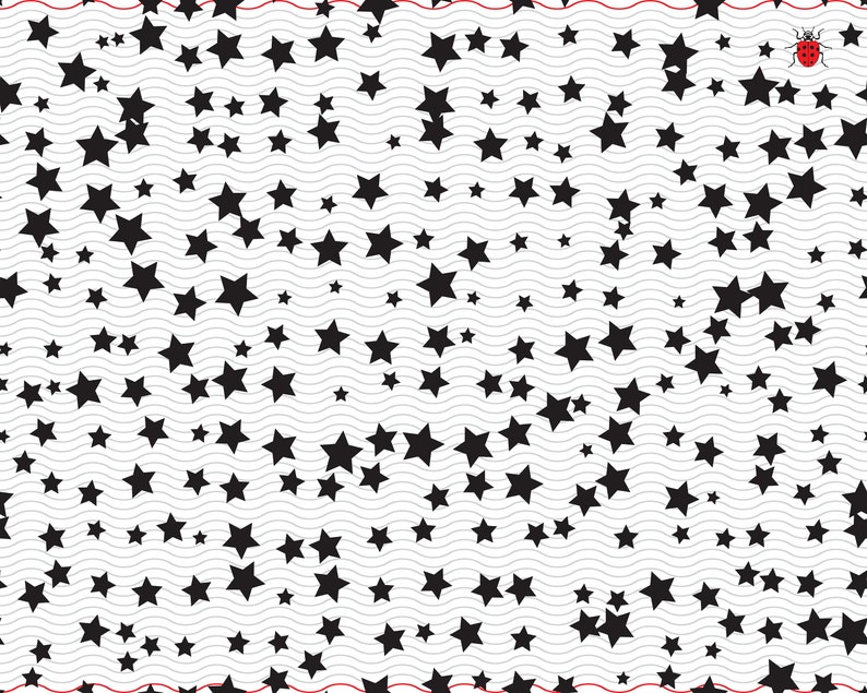 SVG Pattern Random Stars, Seamless Background, Digital Clipart, Eps ...