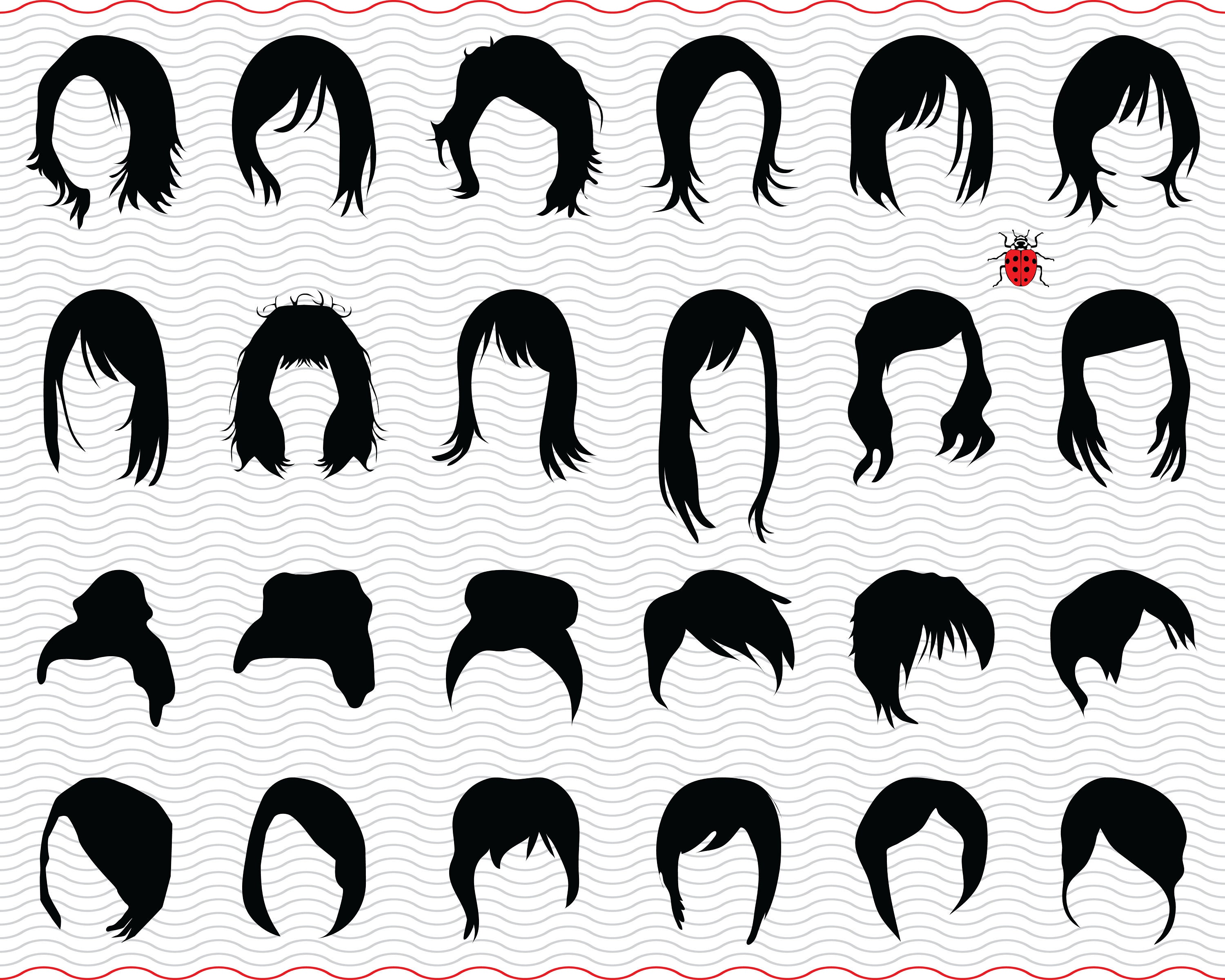 SVG Hairstyles Black Silhouettes Digital Clipart Files Eps - Etsy Norway SVG Hairstyles Black Silhouettes Digital Clipart Files Eps - Etsy Norway