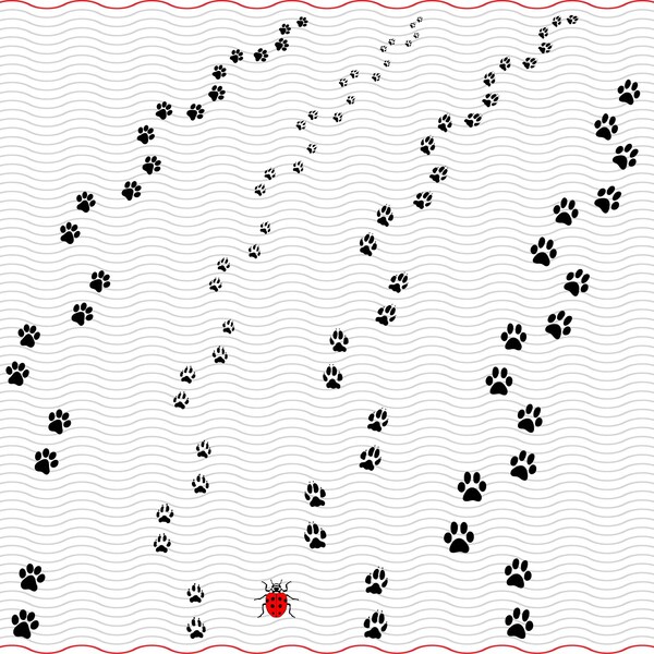 SVG Dog Traces, Black Prints Silhouettes clipart numérique, Dog Traces Files eps jpg, vecteur isolé, Téléchargement instantané svg, png, dxf pour Cricutt
