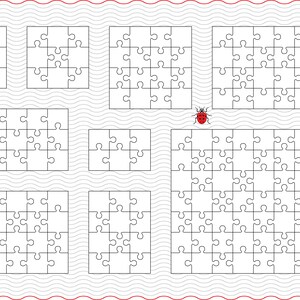 SVG Nine Puzzles, Separate pieces, Digital clipart, Files eps, jpg, Puzzles Pieces design vector, Instant download svg, png, dxf for Cricut