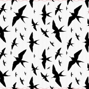 Oiseaux SVG, clipart numérique d'arrière-plan transparent, fichiers eps jpg, hirondelles vecteur isolé, téléchargement immédiat svg, png, dxf pour Cricut