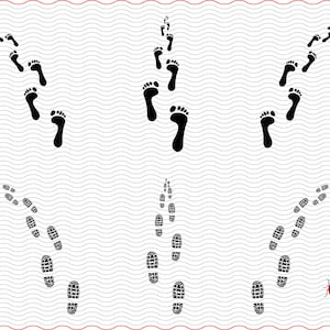 SVG wordt afgedrukt paden, schoenen, blote voeten, silhouetten, digitale clipart, bestanden eps jpg, geïsoleerde vector, Instant download svg, png, dxf voor Cricut