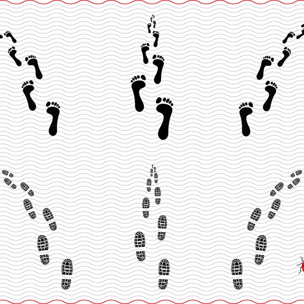 SVG Prints Trails, Shoes, Bare Feet, Silhouettes, digital clipart, Files eps jpg, isolated vector, Instant download svg, png, dxf for Cricut