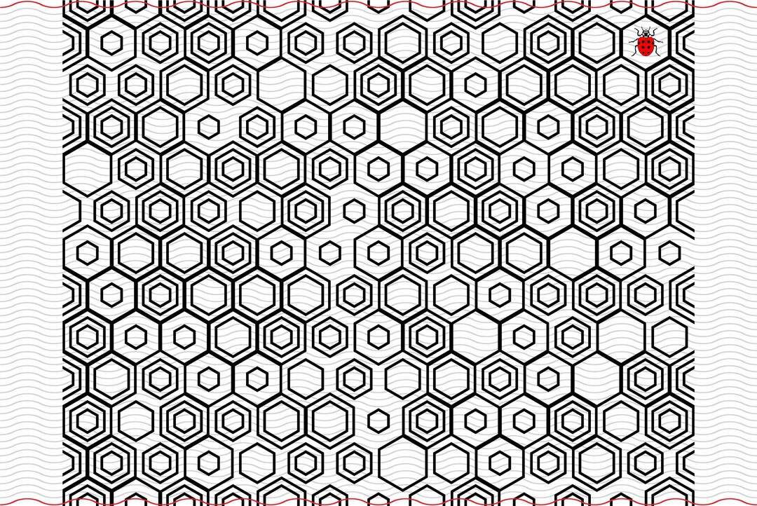 SVG Hexagons Pattern, Seamless Background, Digital Clipart,files Eps ...