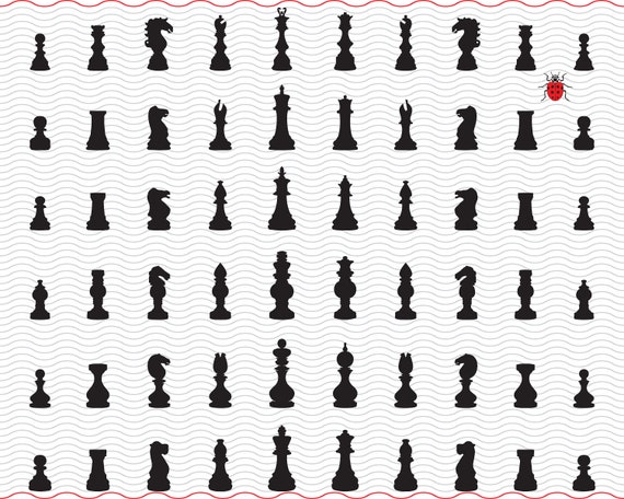 Chess Piece svg set, silhouette bundle, PNG clip art, 13 Digital files By  DigitalPrintableMe