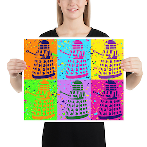 Dalek, Doctor Who, Pop Art - PRINT
