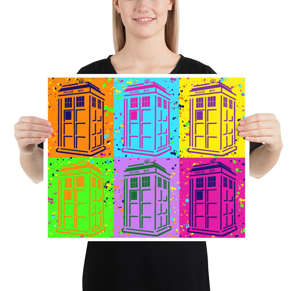 Doctor Who Tardis Pop Art // Tardis Art Print // Doctor Who -  Denmark