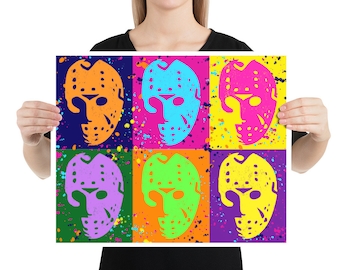 Jason Mask, Friday the 13th, Pop Art - PRINT