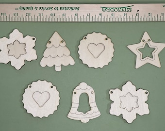 Unfinished Wood Cookies for Garland, Ornaments or Wreaths