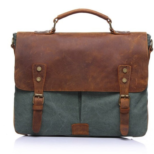 Canvas Laptop Bag Etsy