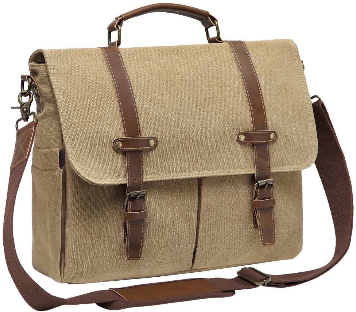 Personalized Monogram Canvas Messenger Bag Satchel Briefcase Laptop Ba –  Unihandmade