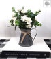 Farmhouse Water Pitcher|Farmhouse Tiered Tray Centerpiece|Galvanized Pitcher With Greenery|Table Decor|Fixer Upper|Gifts For Her 