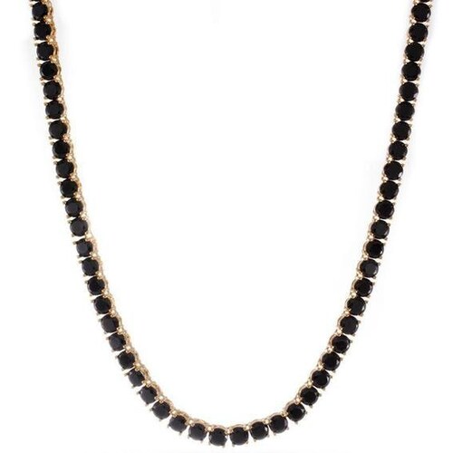 Black Diamond Necklace Unisex Chain 