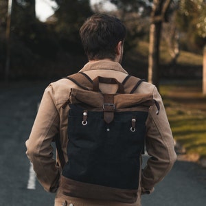 Vintage Rustic Leather Bag | Rugged Black