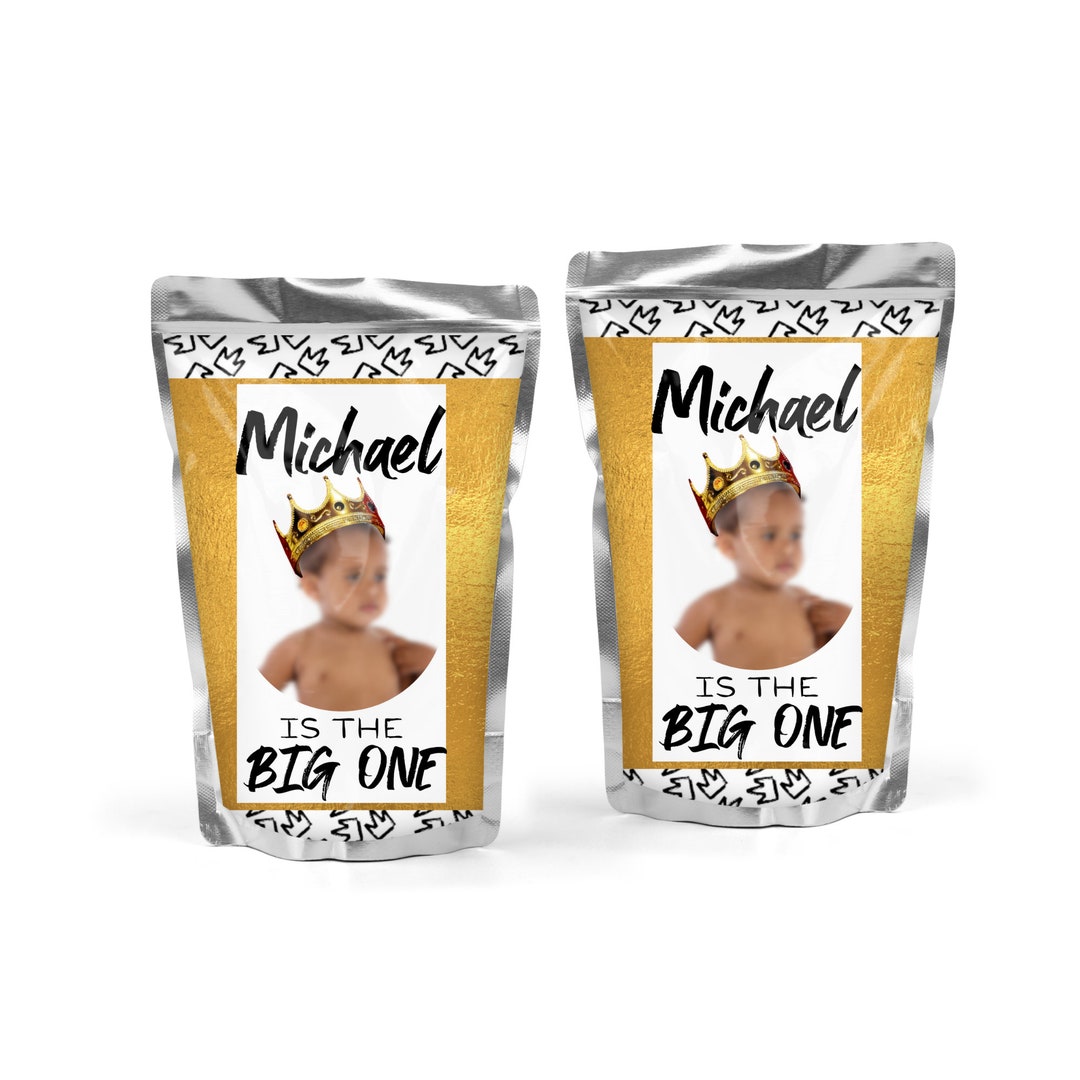 Personalized Juice Pouch Stickers Custom BIG Party Supplies Etsy