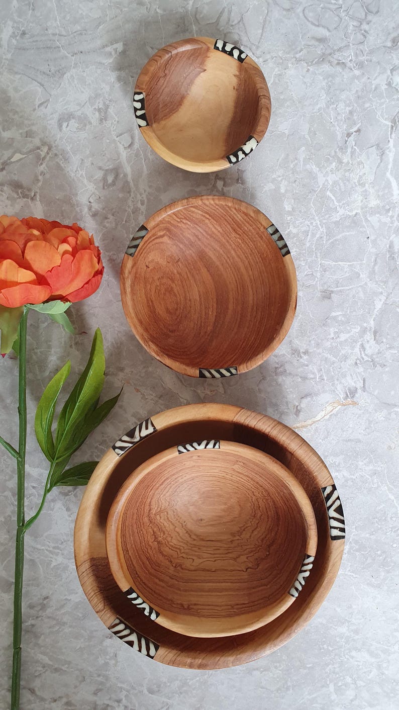 Cuencos africanos de madera imagen 4