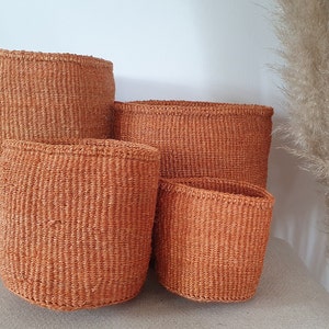 Earth - Natural Sisal Basket | Boho Basket  | Storage Basket | Planter Basket | Decor Basket | Woven Basket | African Decor