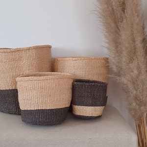 Bush - Natural Sisal African Storage Basket | Boho Basket | Planter Basket | Decor Basket | Woven Basket | African Decor